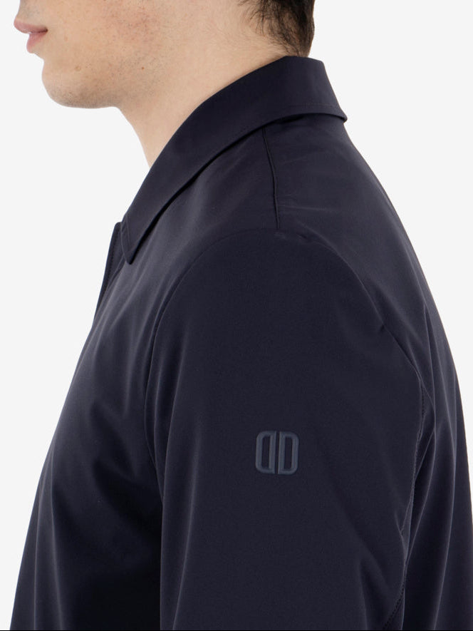 MALBEC-TORANO_800 SHIRT COLLAR COAT WITH SNAP CLOSURES IN NAVY
