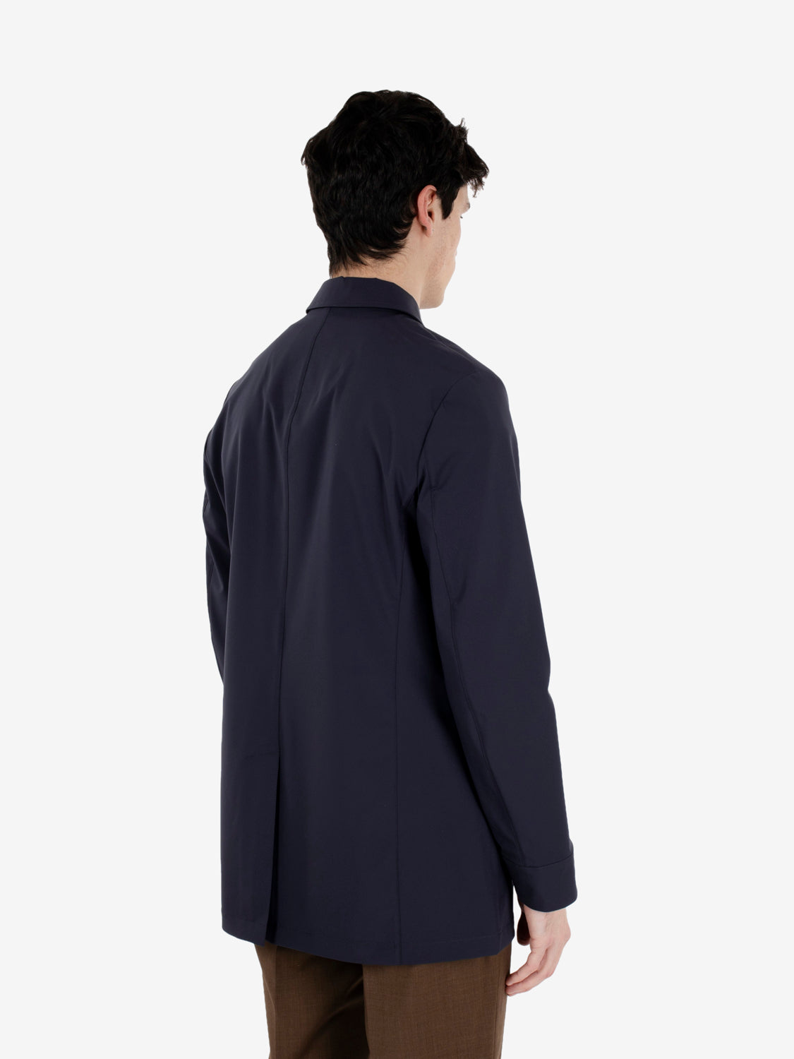 MALBEC-TORANO_800 SHIRT COLLAR COAT WITH SNAP CLOSURES IN NAVY