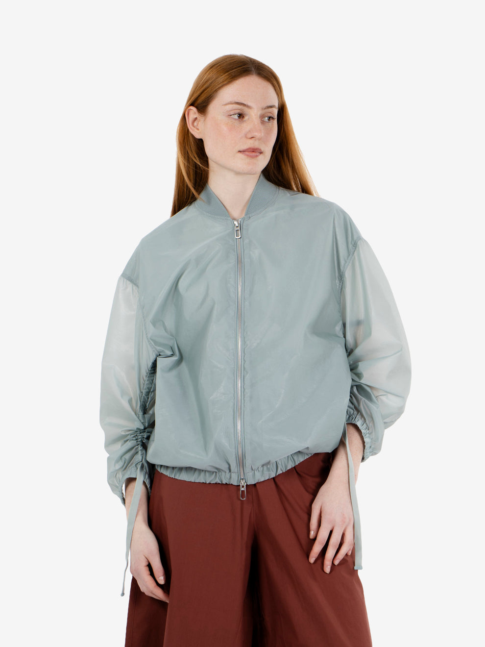 Giacca corta Freya verde laguna