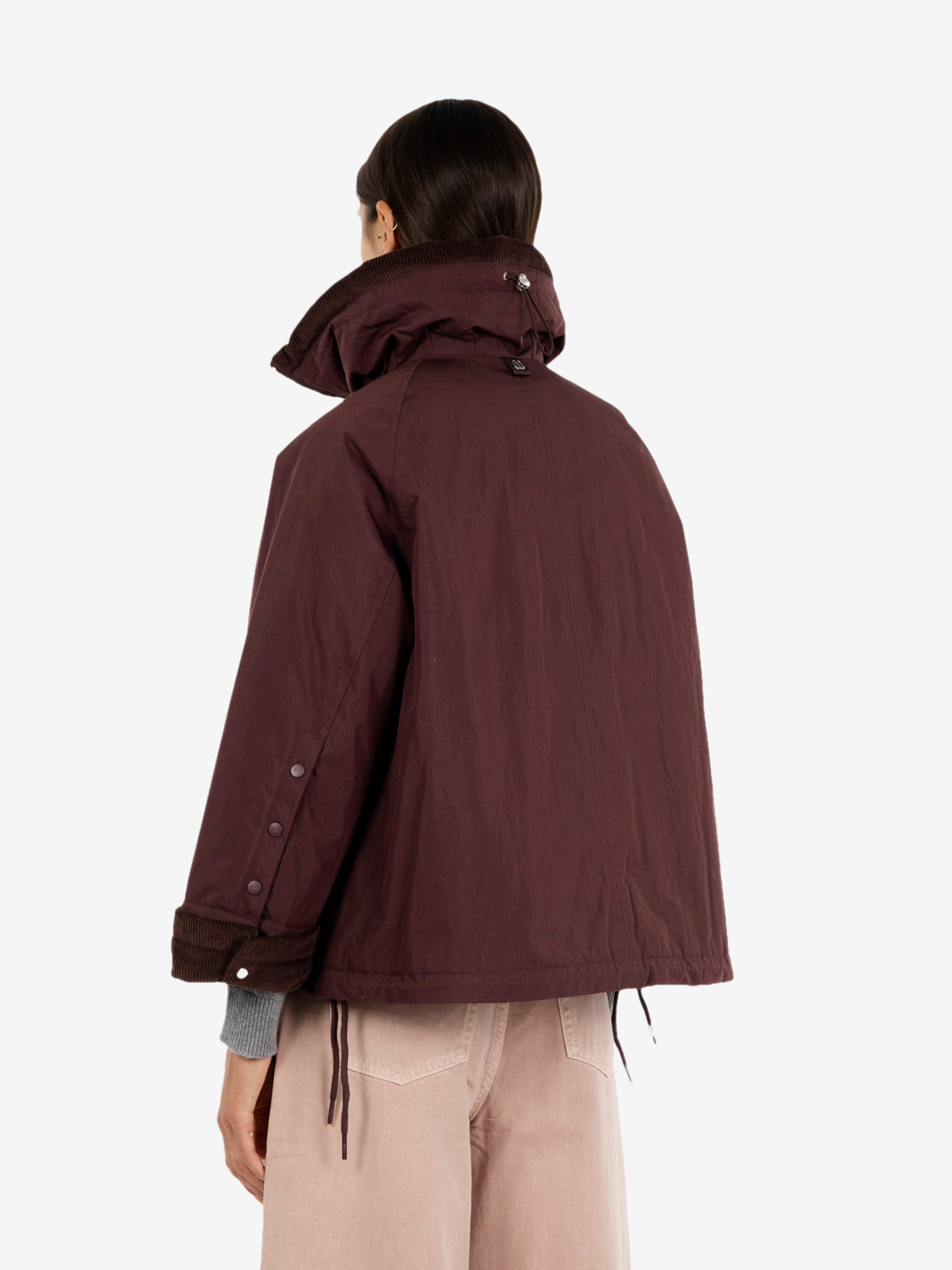 Cherry padded short jacket