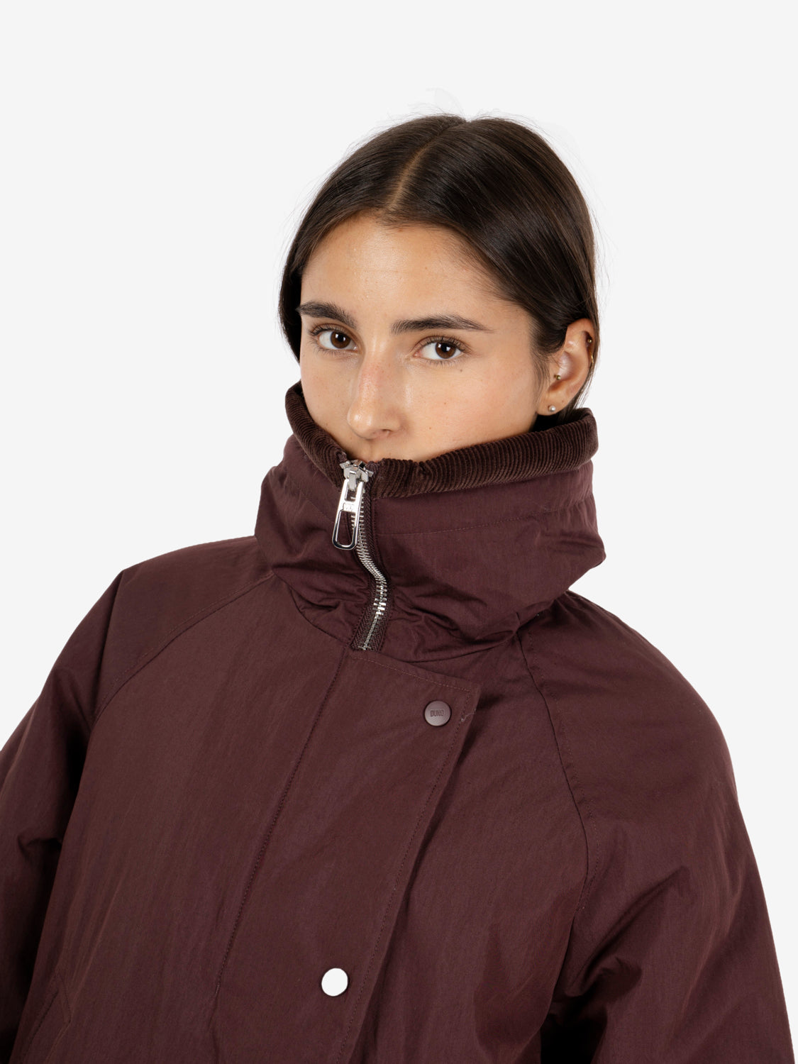 Cherry padded short jacket