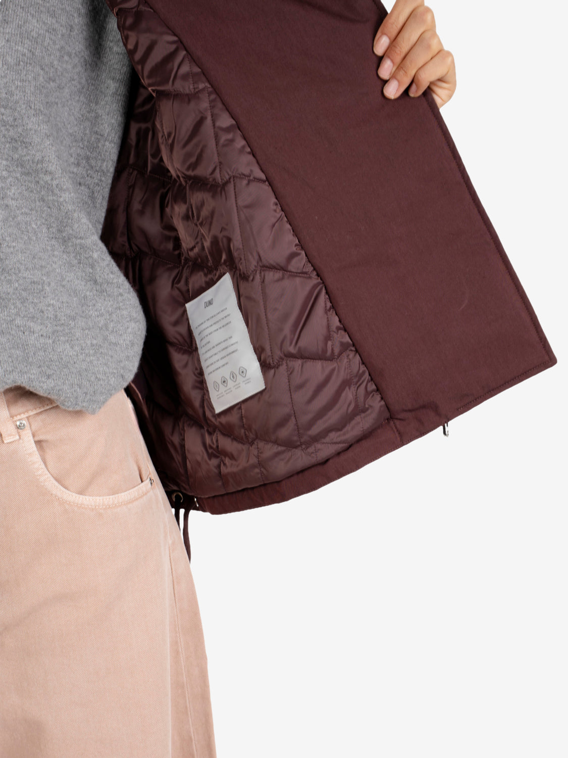 Cherry padded short jacket