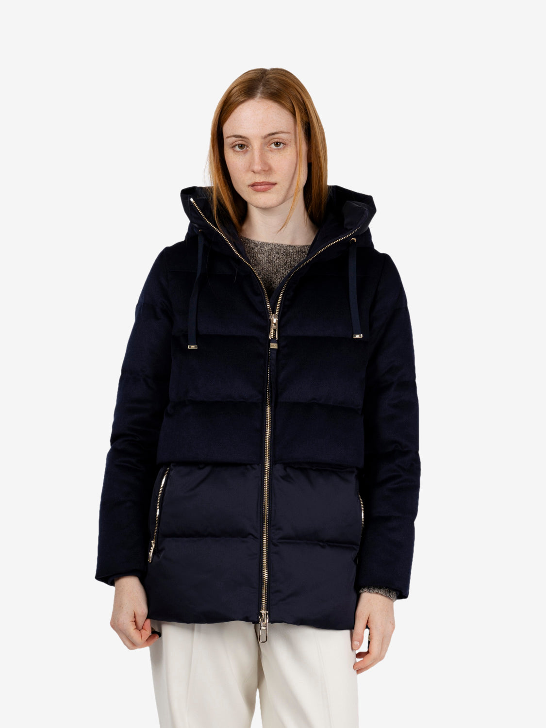 Keiko blue quilted jacket