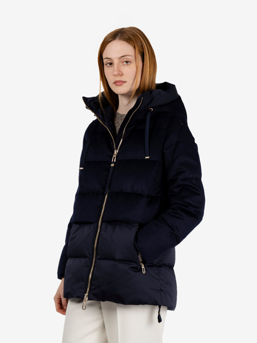 Keiko blue quilted jacket