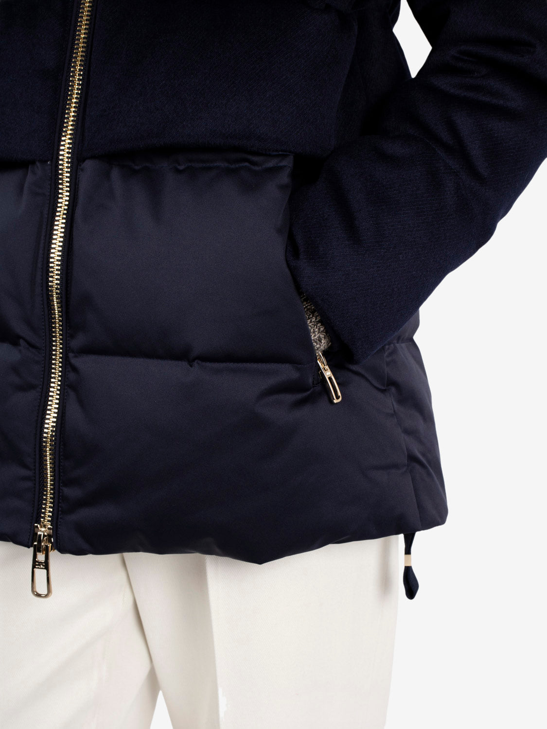 Keiko blue quilted jacket