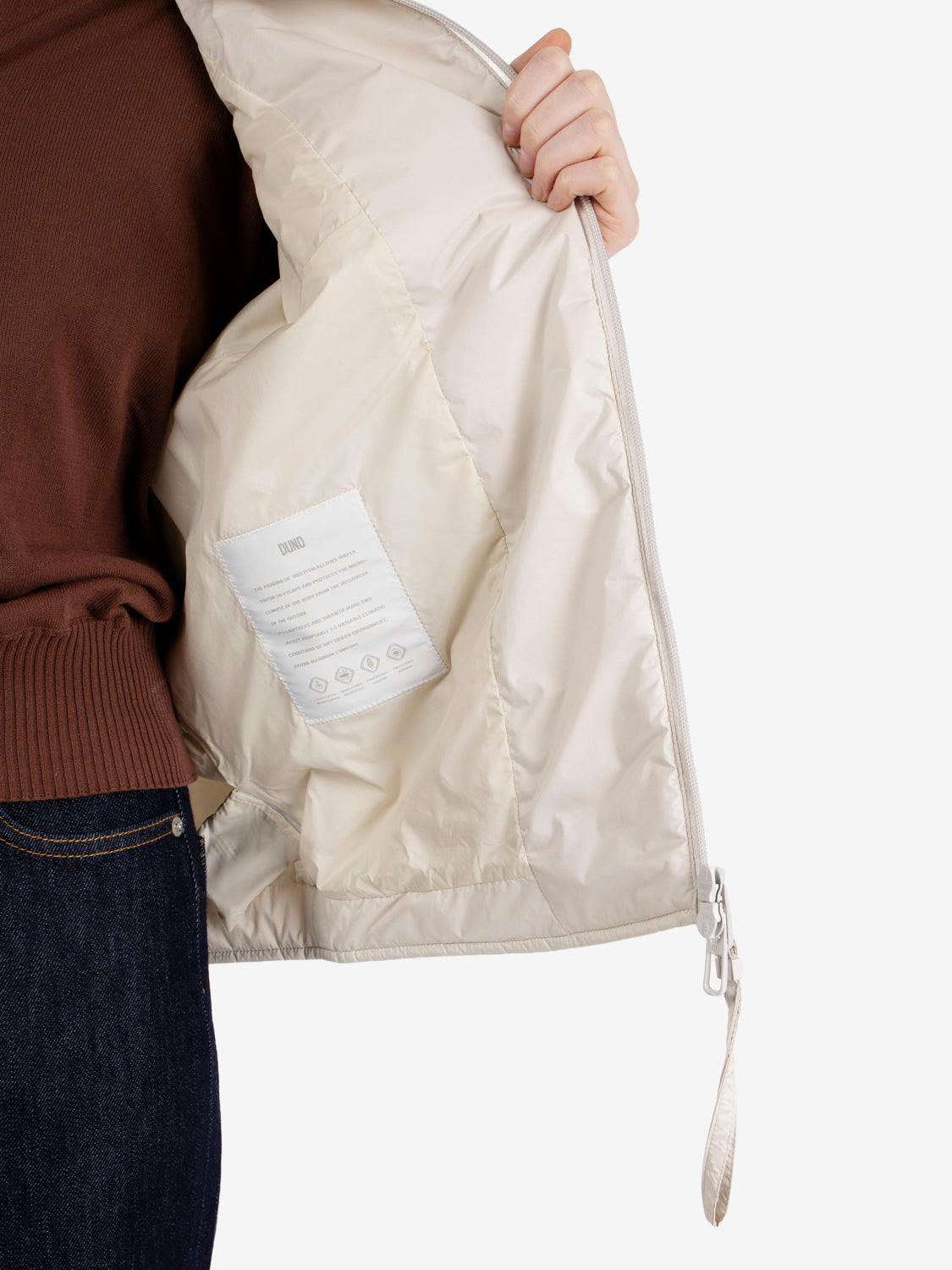 Astris almond milk down jacket