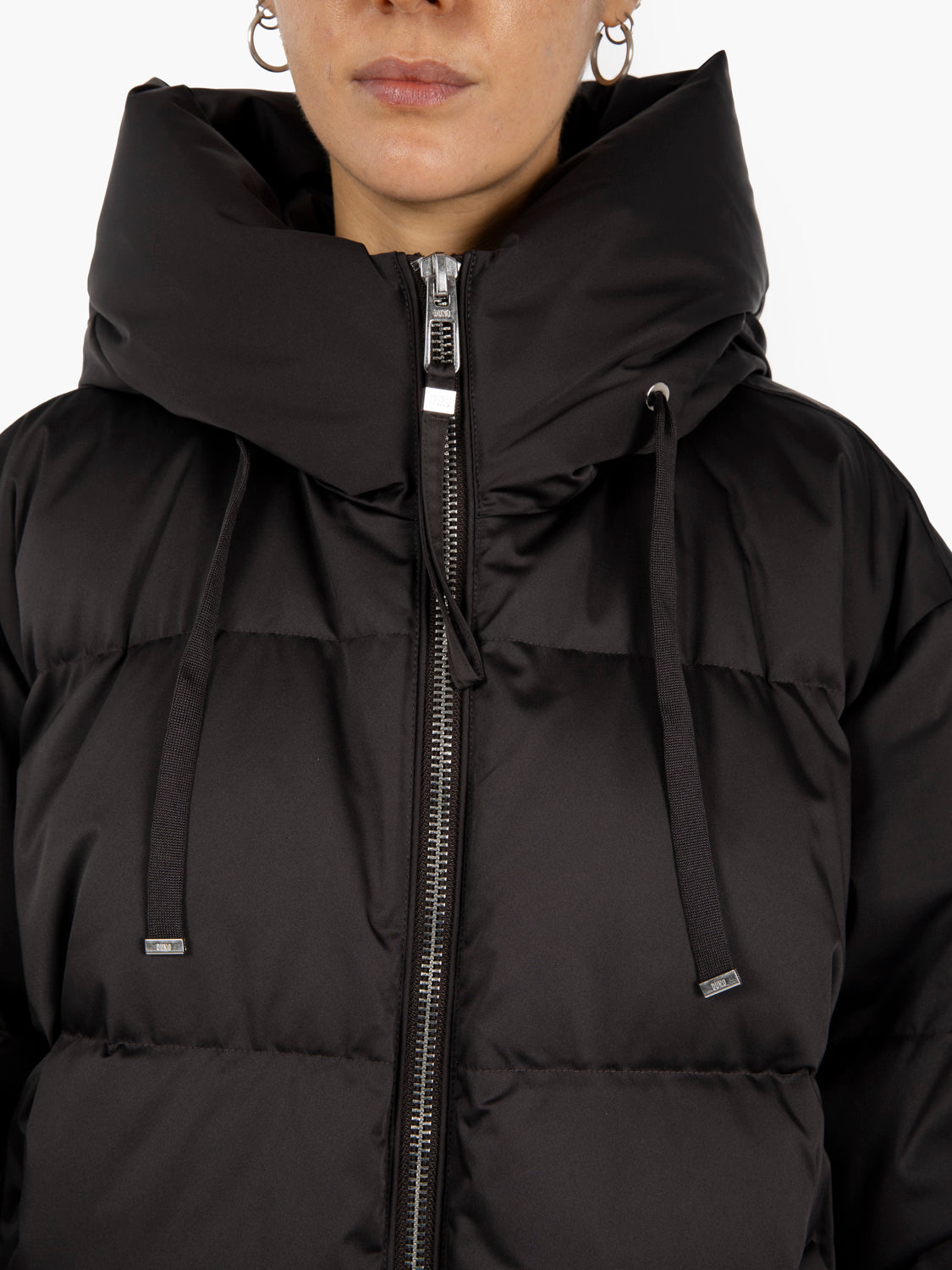 Heka brown oversized short down jacket
