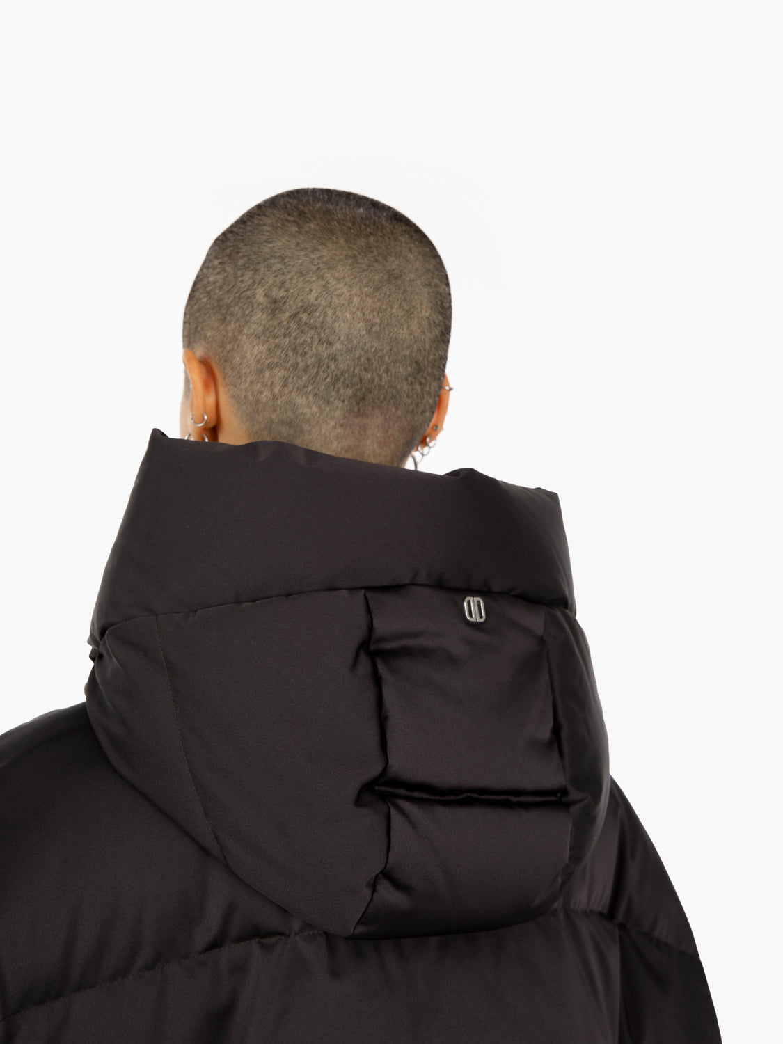 Heka brown oversized short down jacket