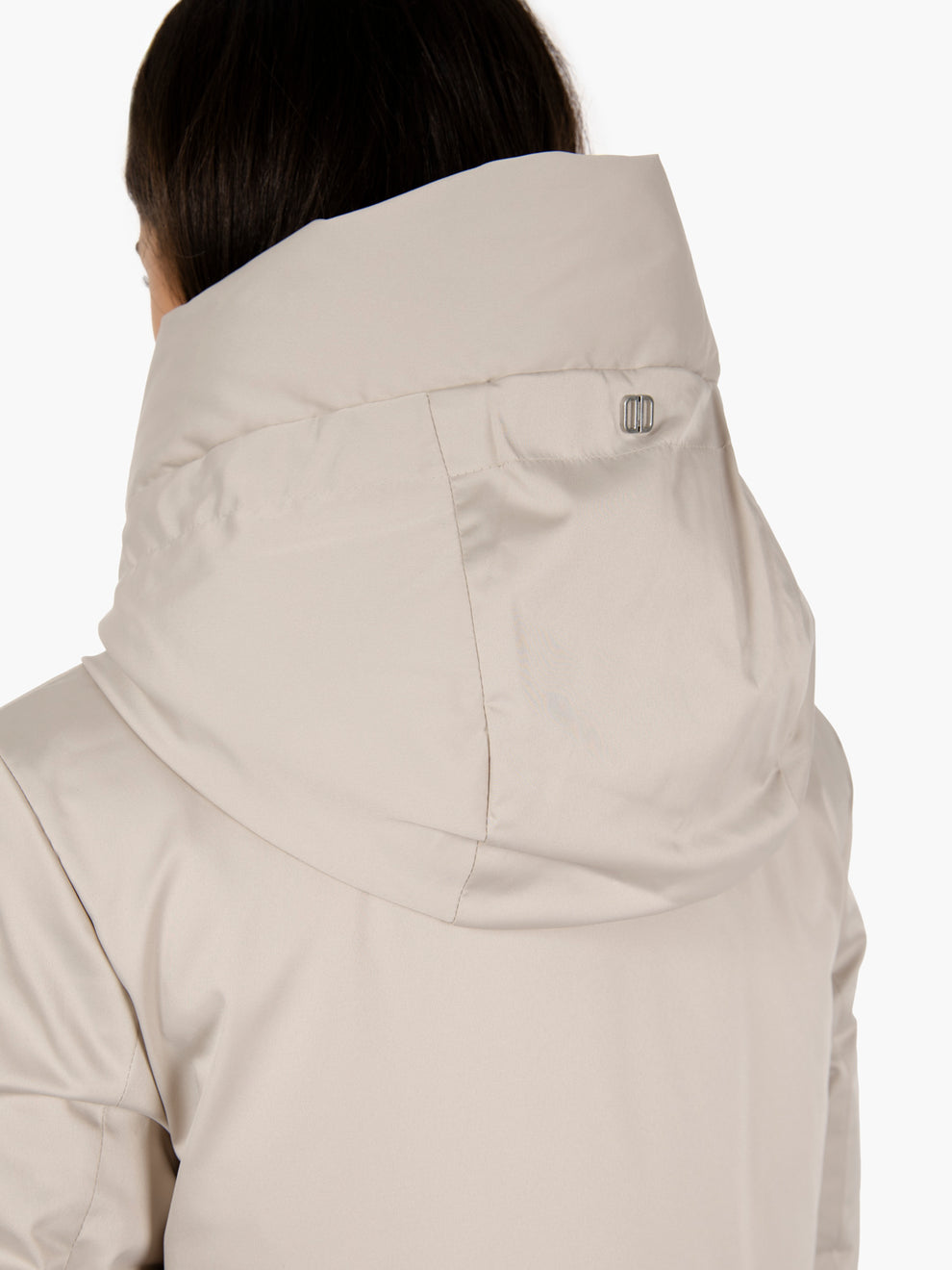 Talia white quilted down jacket