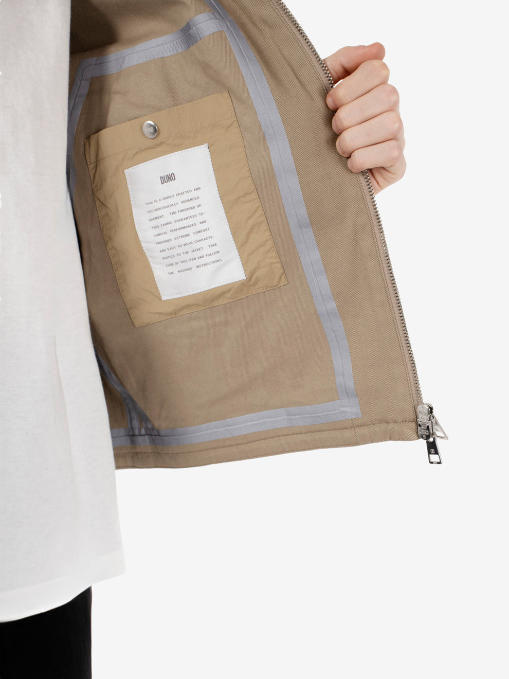 SHIRT JACKET WITH ZIP EARTH STONE CHANI-LANCIANO_107