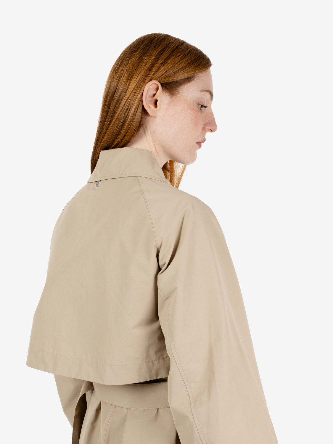 DOUBLE-BREASTED TRENCH COAT WITH RAGLAN SLEEVES IN TOASTED OATS SUBARNA-ANSEDONIA_149