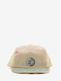 Taupe / multicolor corduroy hat