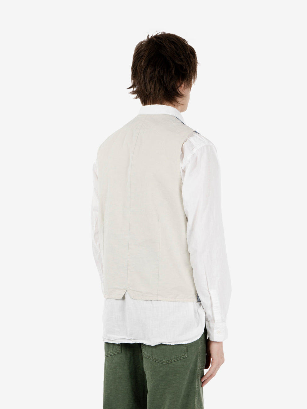 Gilet a righe denim brooks