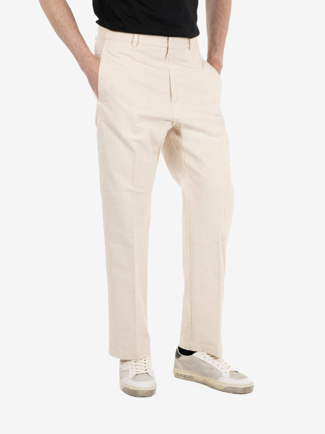 Alcatraz off-white chino trousers