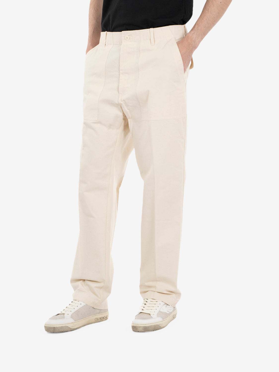 Pantalone fatigue Texas off white