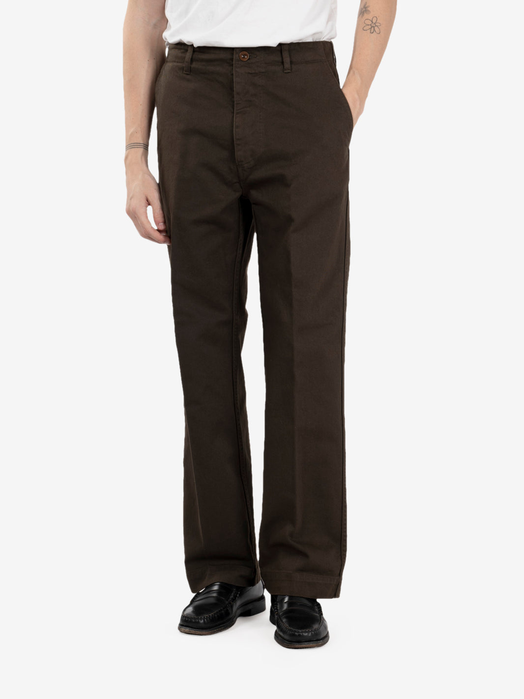 Pantaloni twill Bube brown