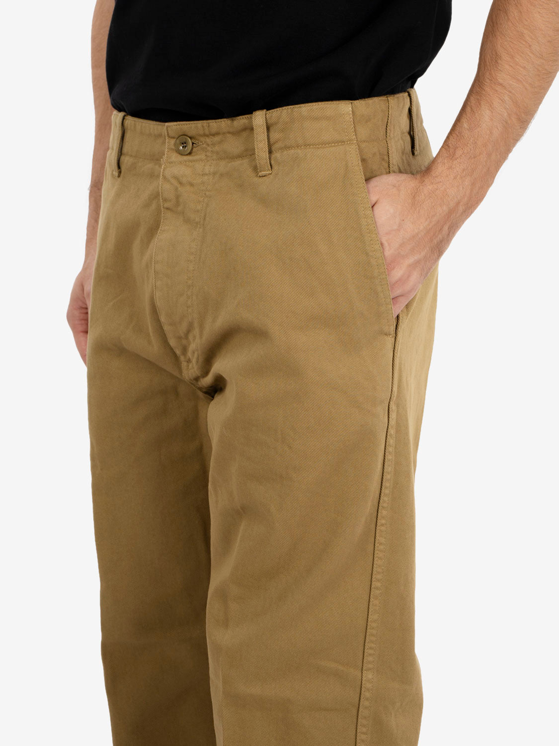 Pantaloni twill Bube khaki