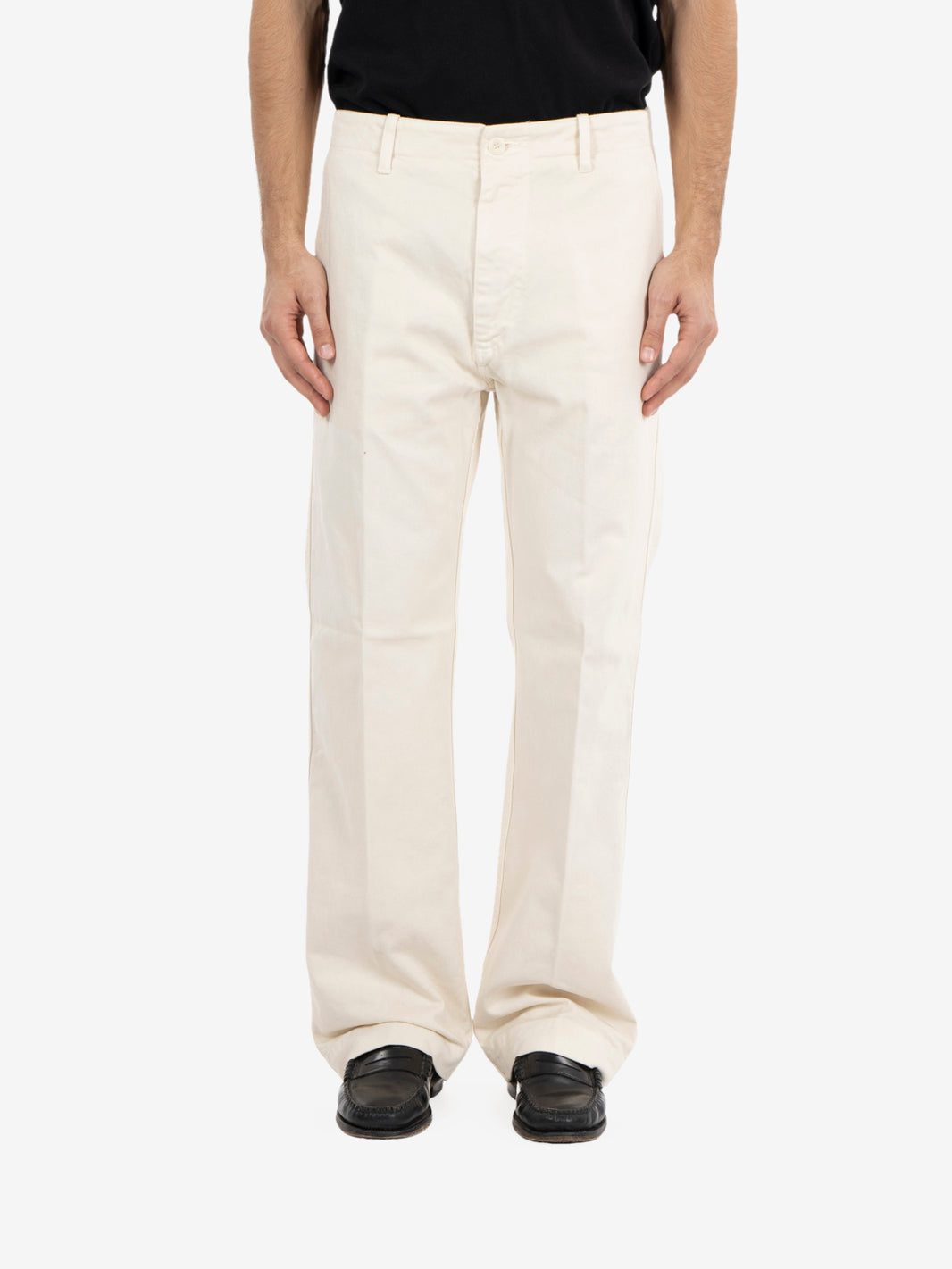 Off-white twill trousers Bube