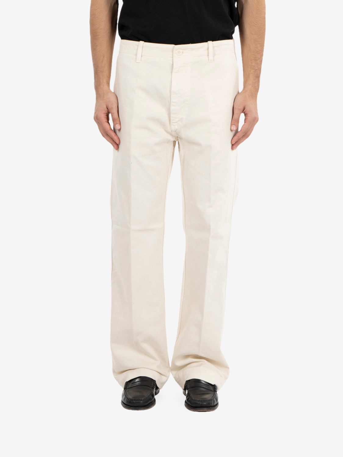 Pantaloni twill Bube off white