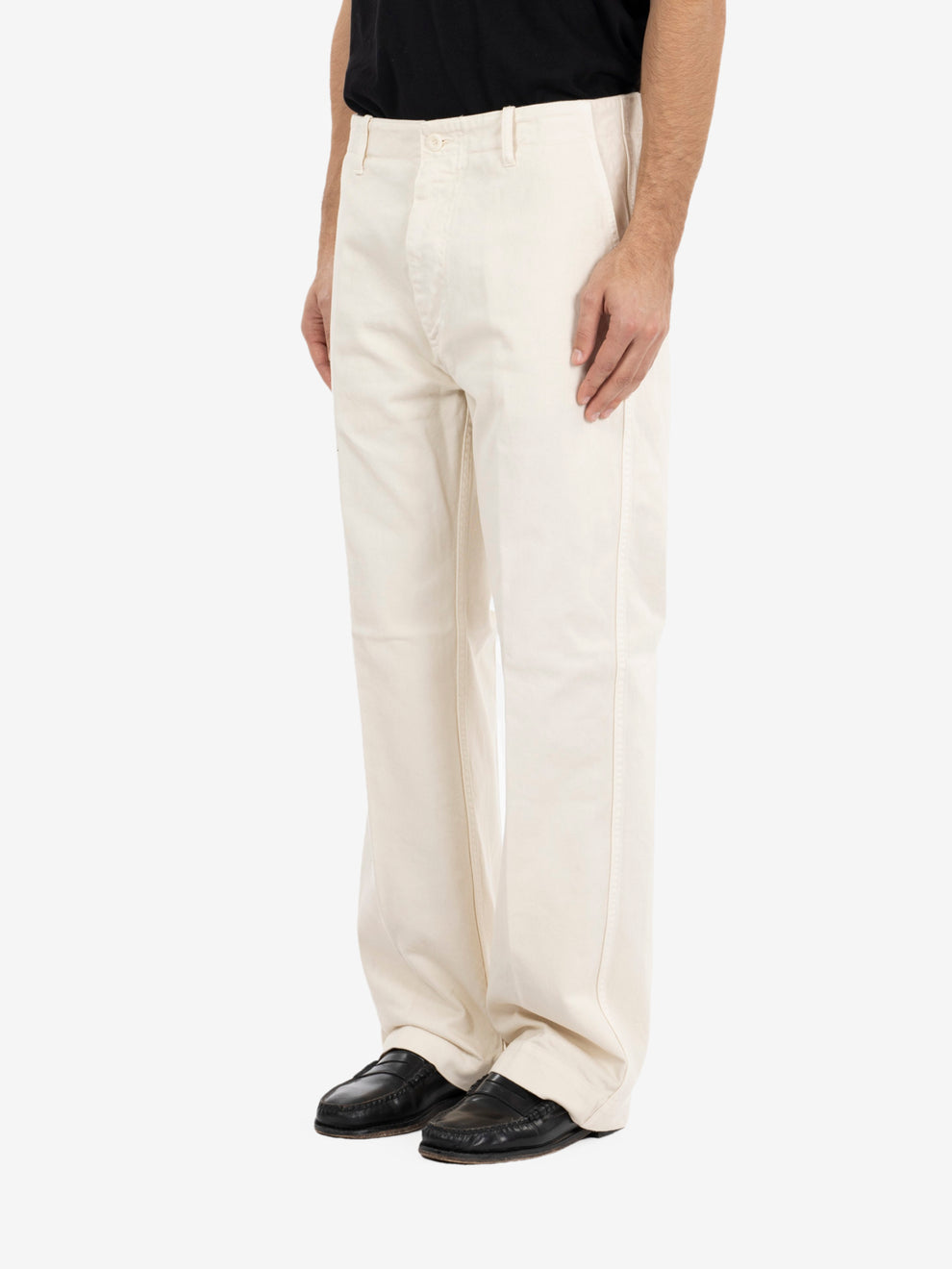 Pantaloni twill Bube off white