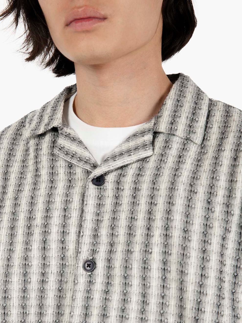 Camicia Saga a maniche corte black / white