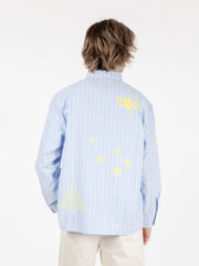 EDWIN - Camicia Sebastian LS blue / white