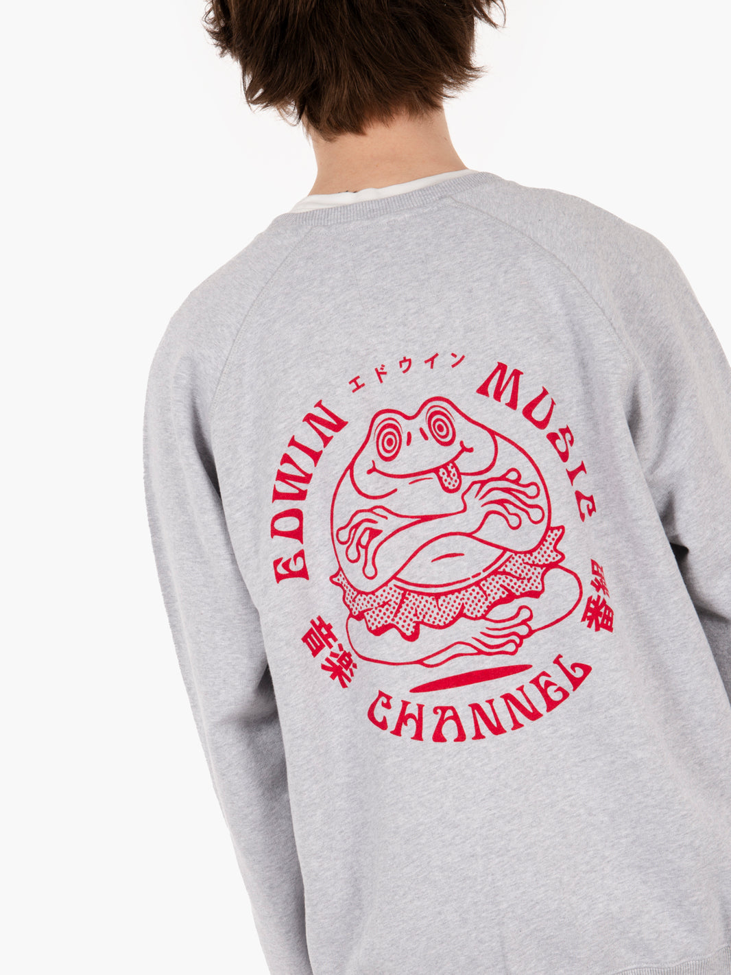 Felpa crewneck "Music Channel" sweat grey