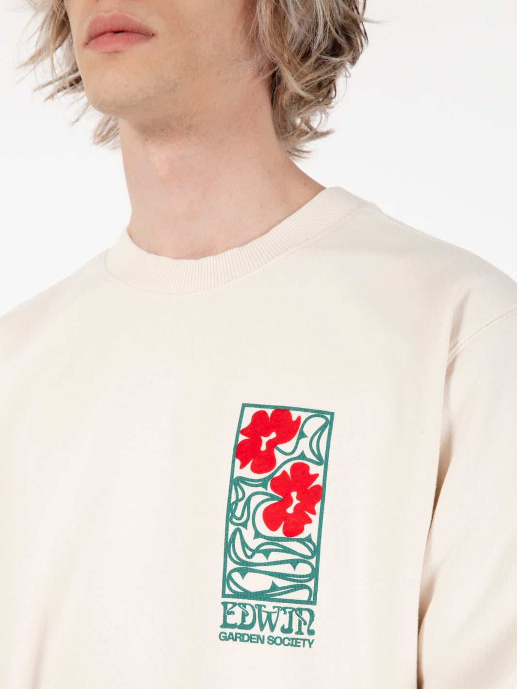 Felpa garden society sweat whisper white