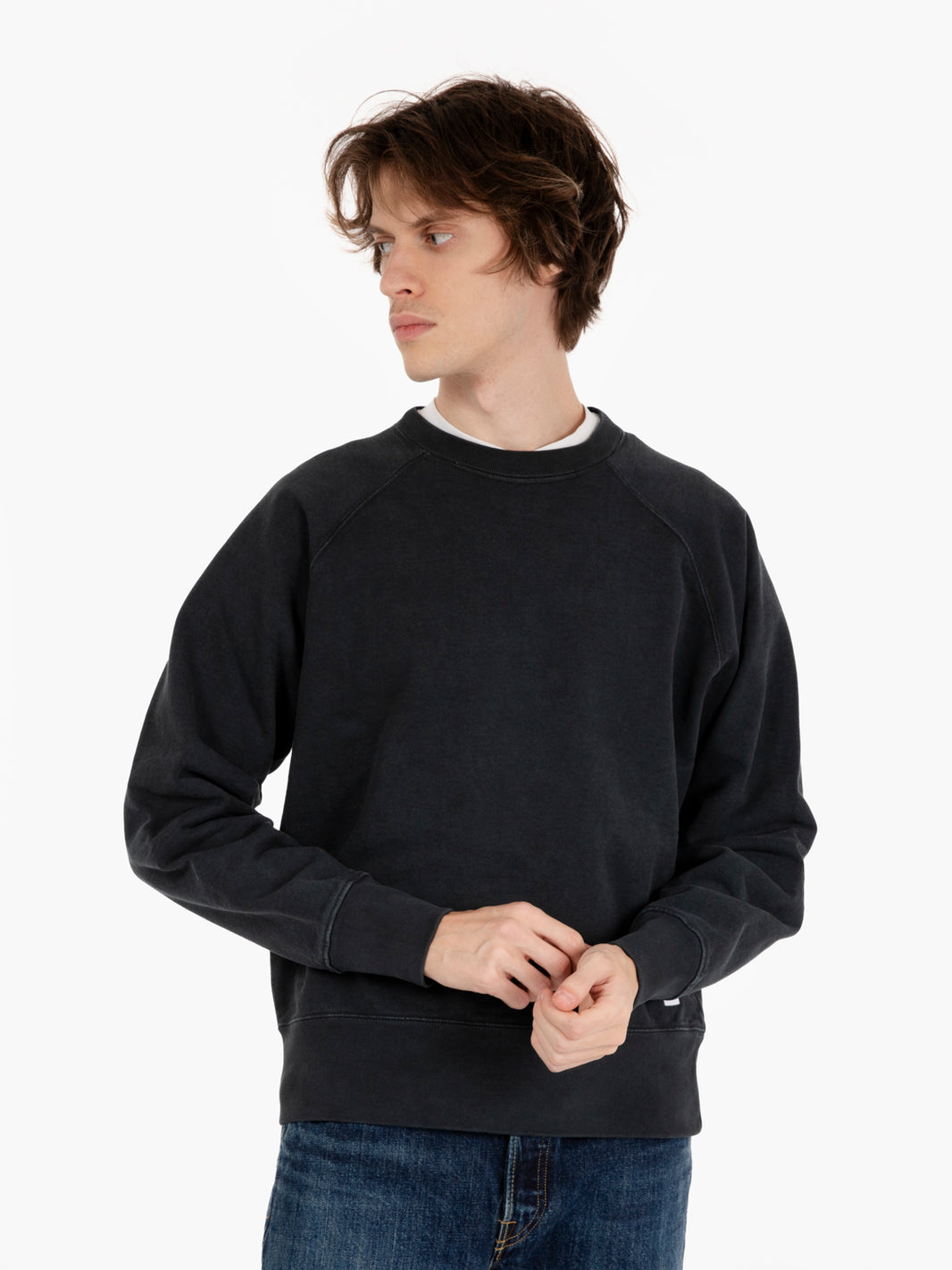Felpa raglan crewneck black