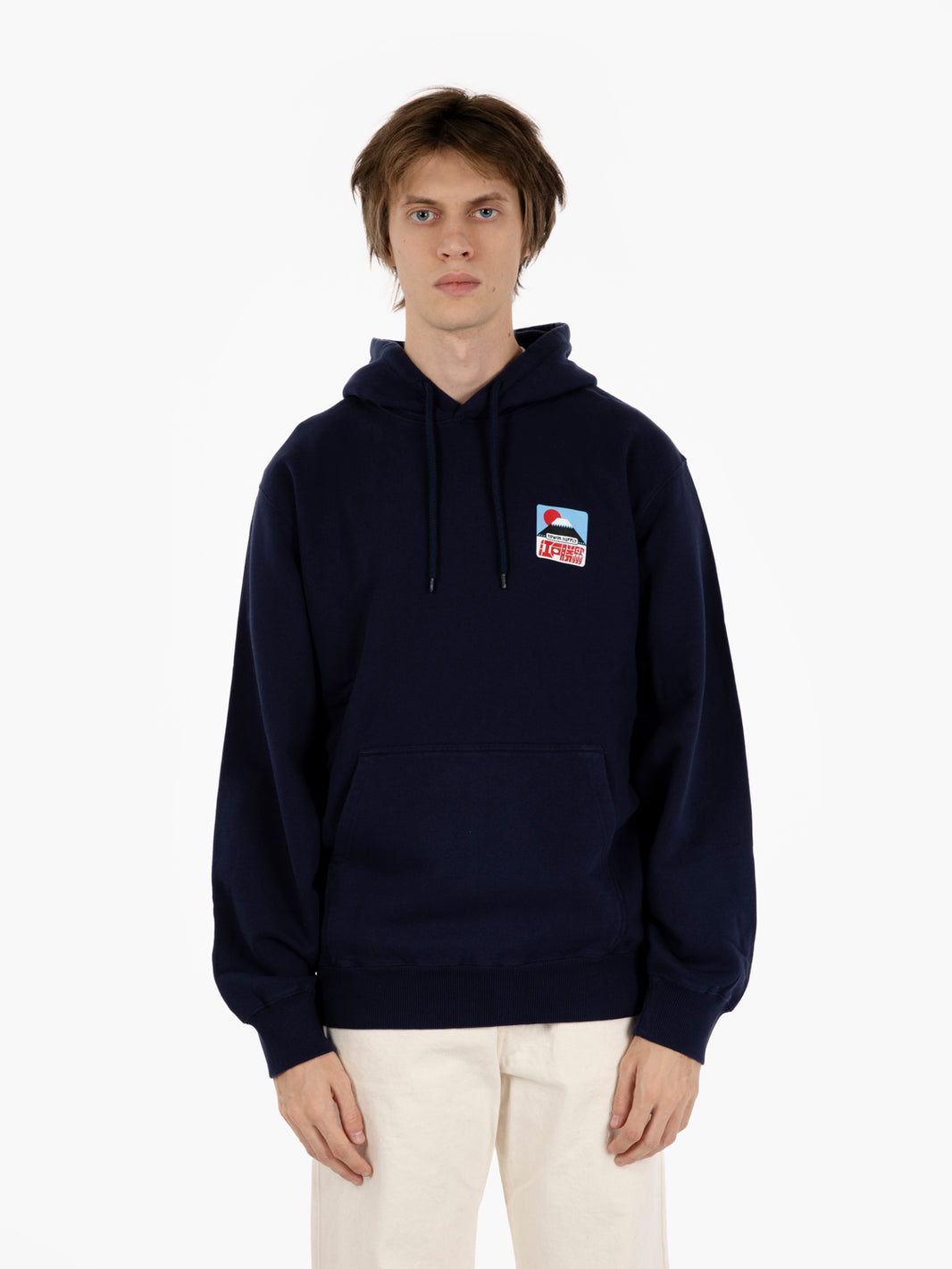 Hoody Sunset On Fuji San Hoodie sweat maritime blu