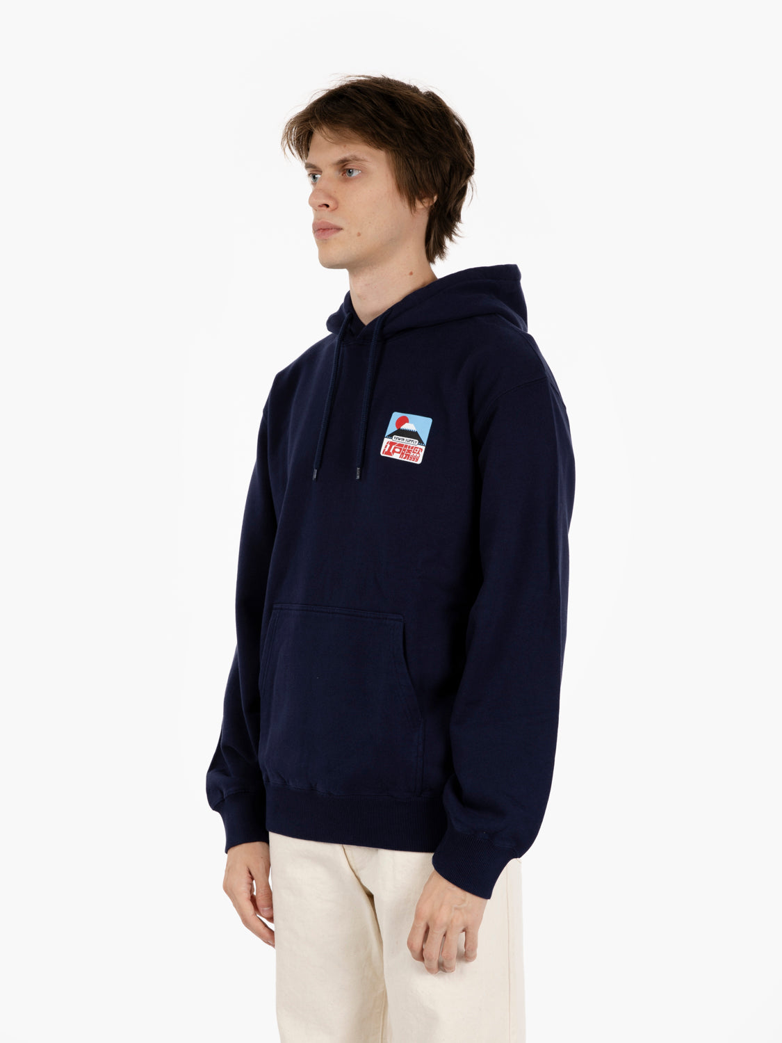 Hoody Sunset On Fuji San Hoodie sweat maritime blu
