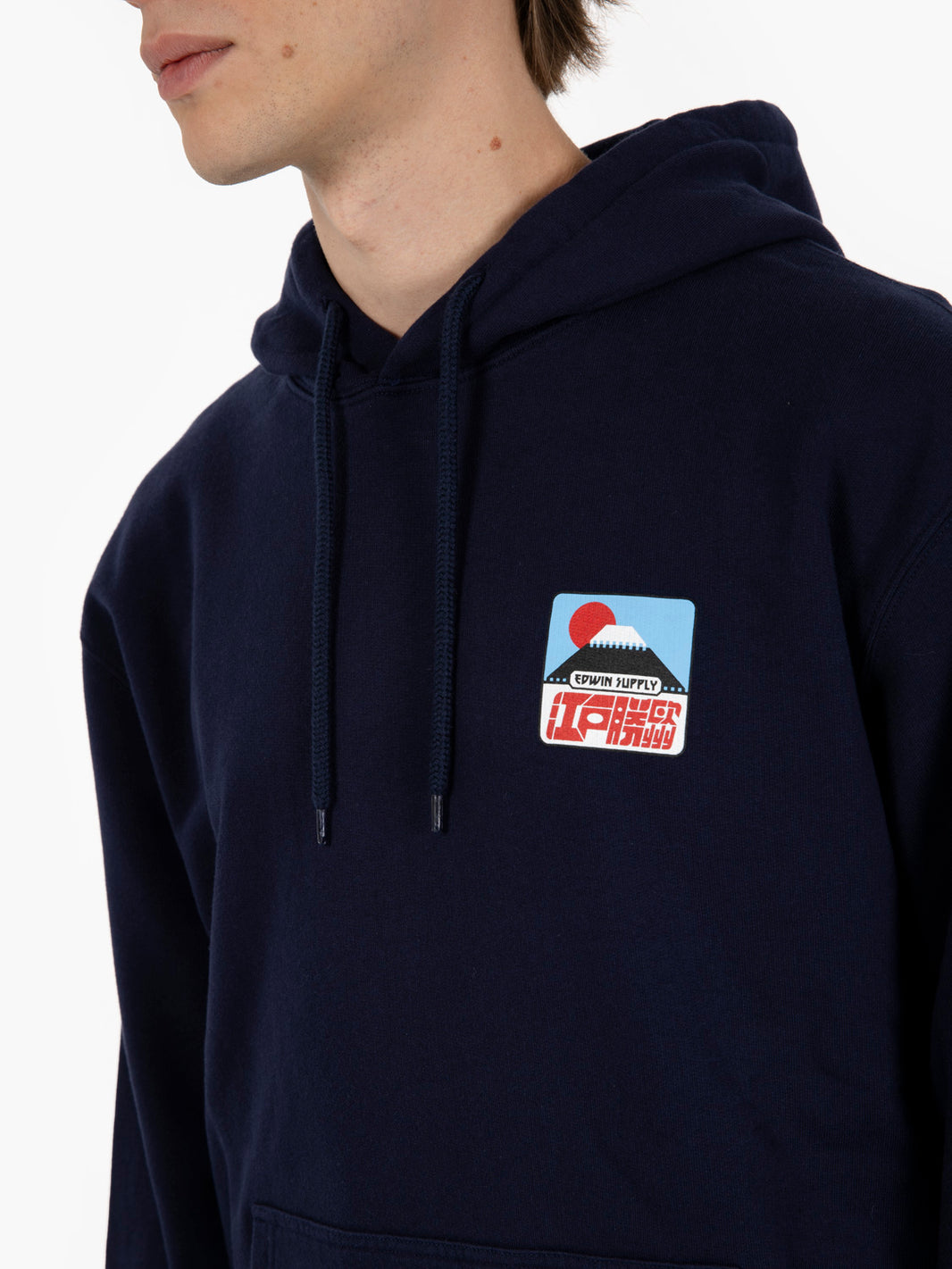 Hoody Sunset On Fuji San Hoodie sweat maritime blu