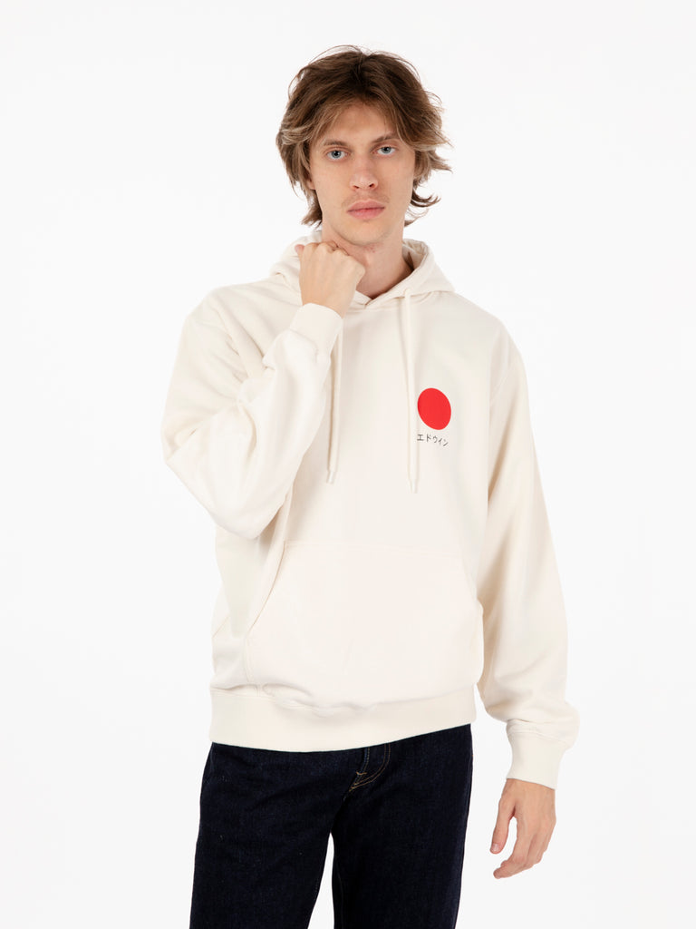 EDWIN - Japanese sun hoodie sweat whisper white