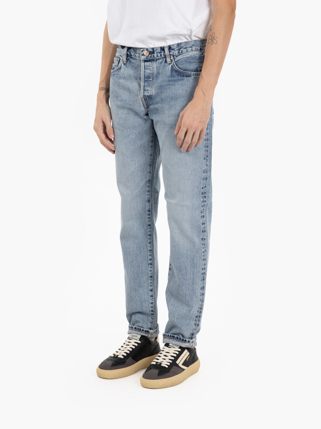 Premium Regular tapered japan light used jeans