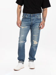 EDWIN - Jeans regular tapered blue light used