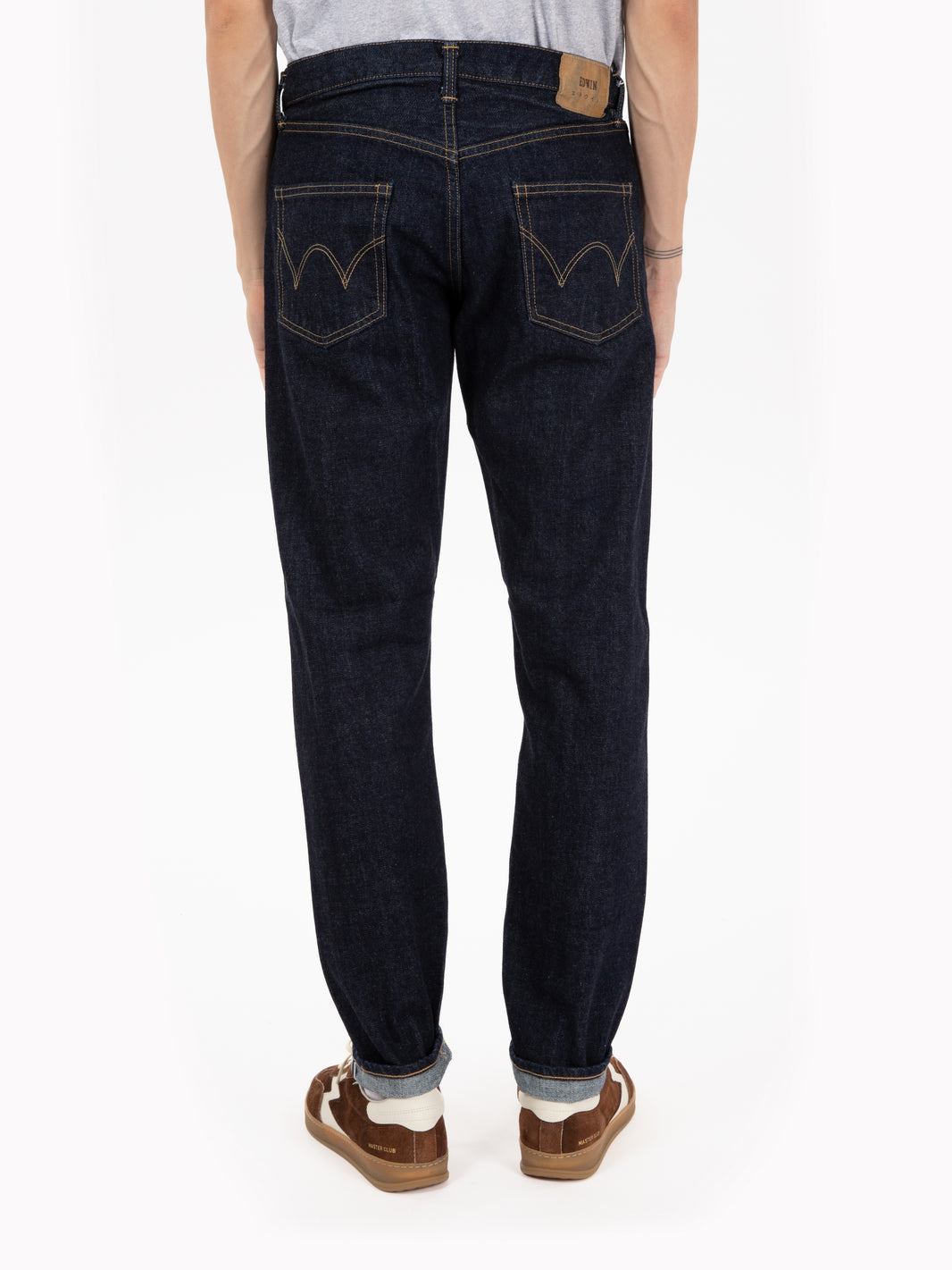 Jeans regular tapered rinsed blue