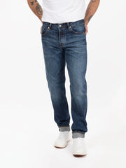 EDWIN - Jeans regular tapered blue - dark used