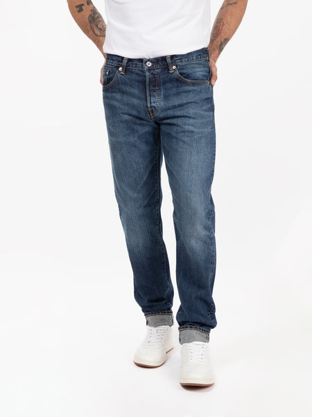 Jeans regular tapered blue - dark used