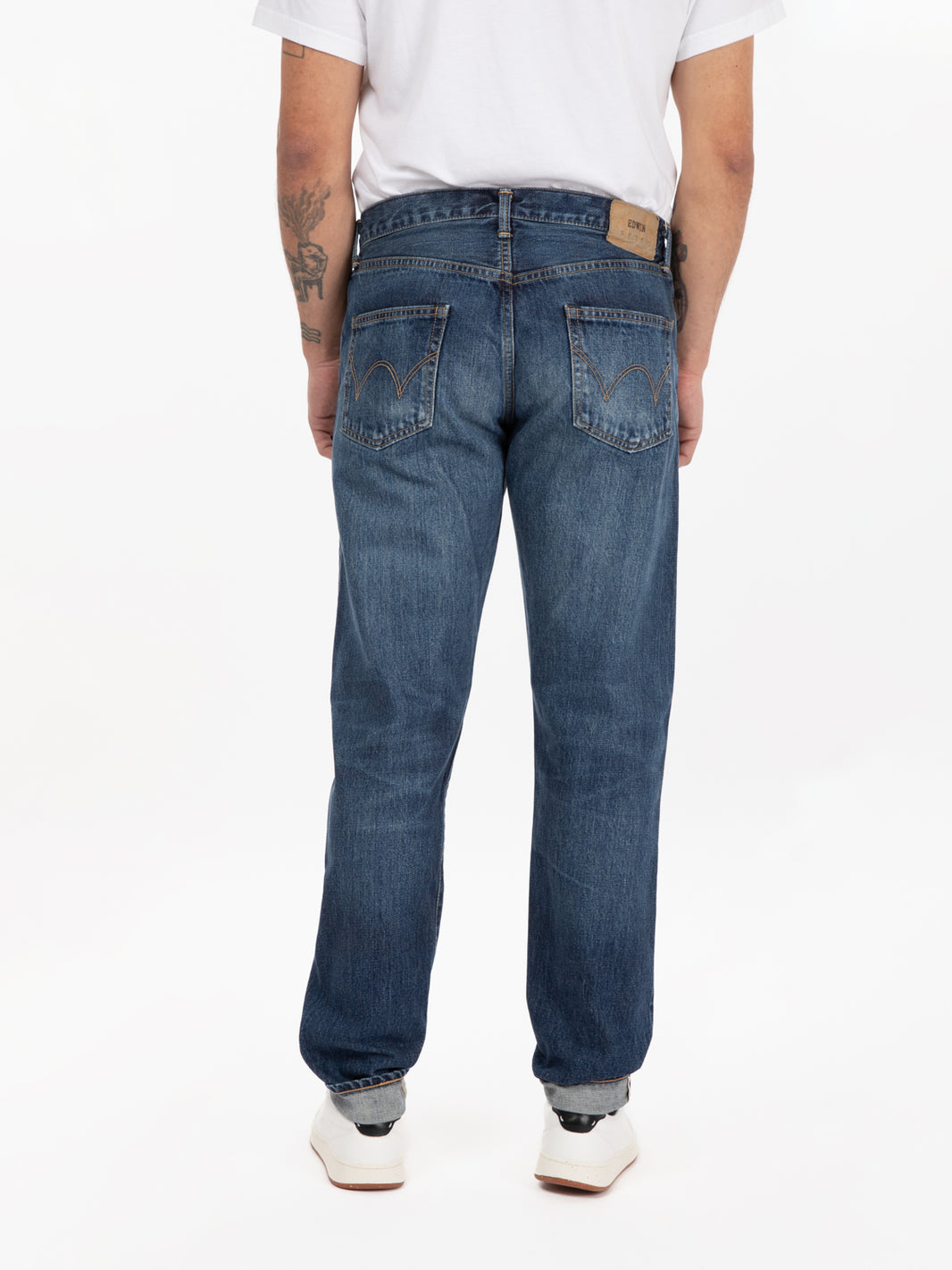 Jeans regular tapered blue - dark used