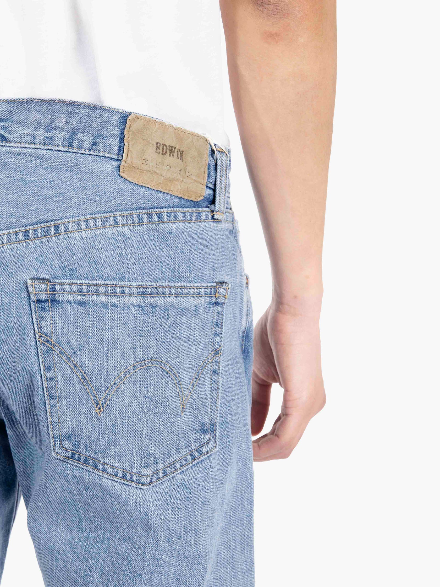 Jeans tapered light used blue light used