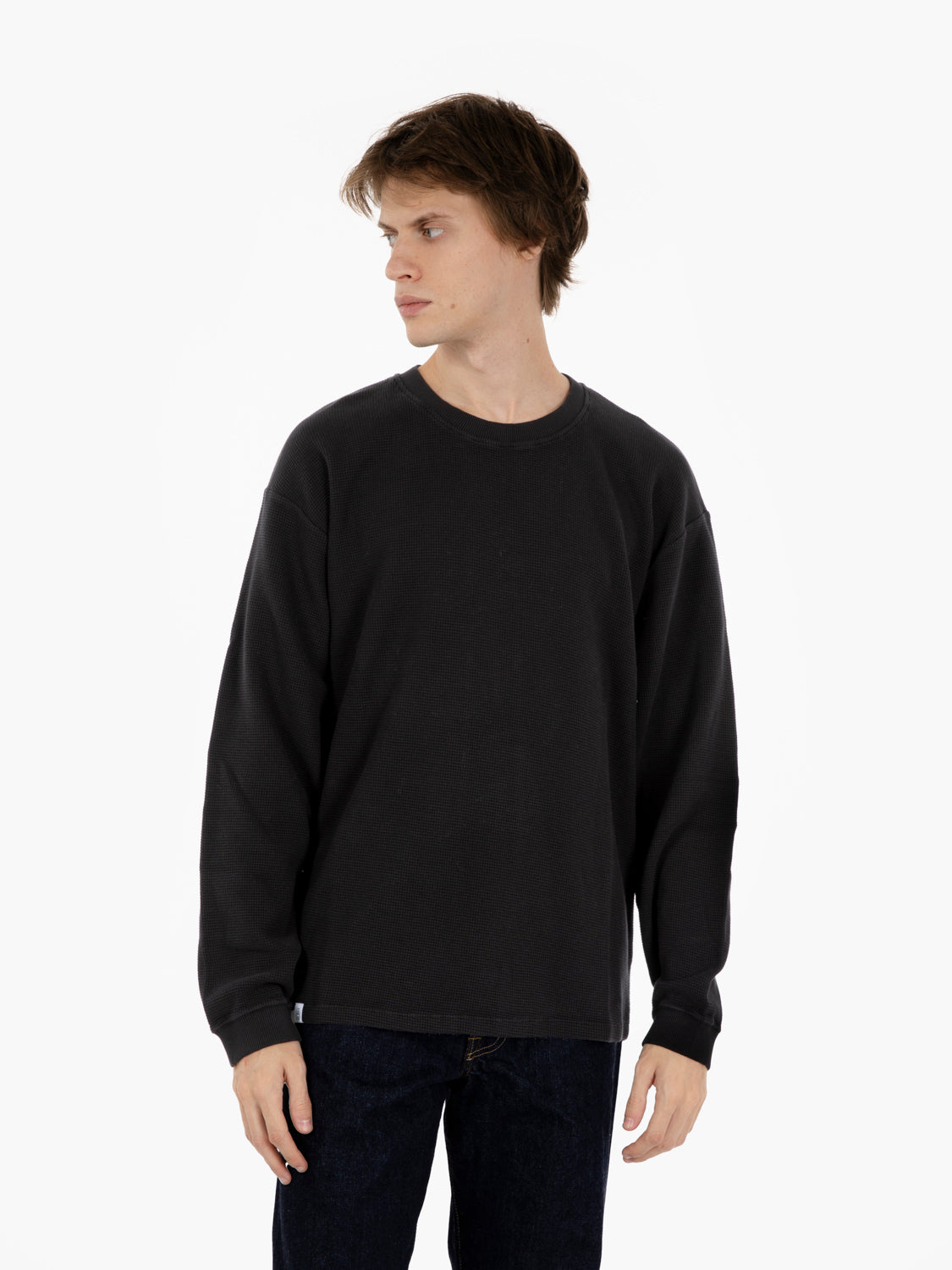 L/S Waffle dizzy black