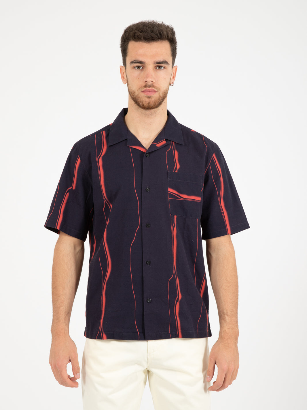 Mercury stripes shirt maritime blue