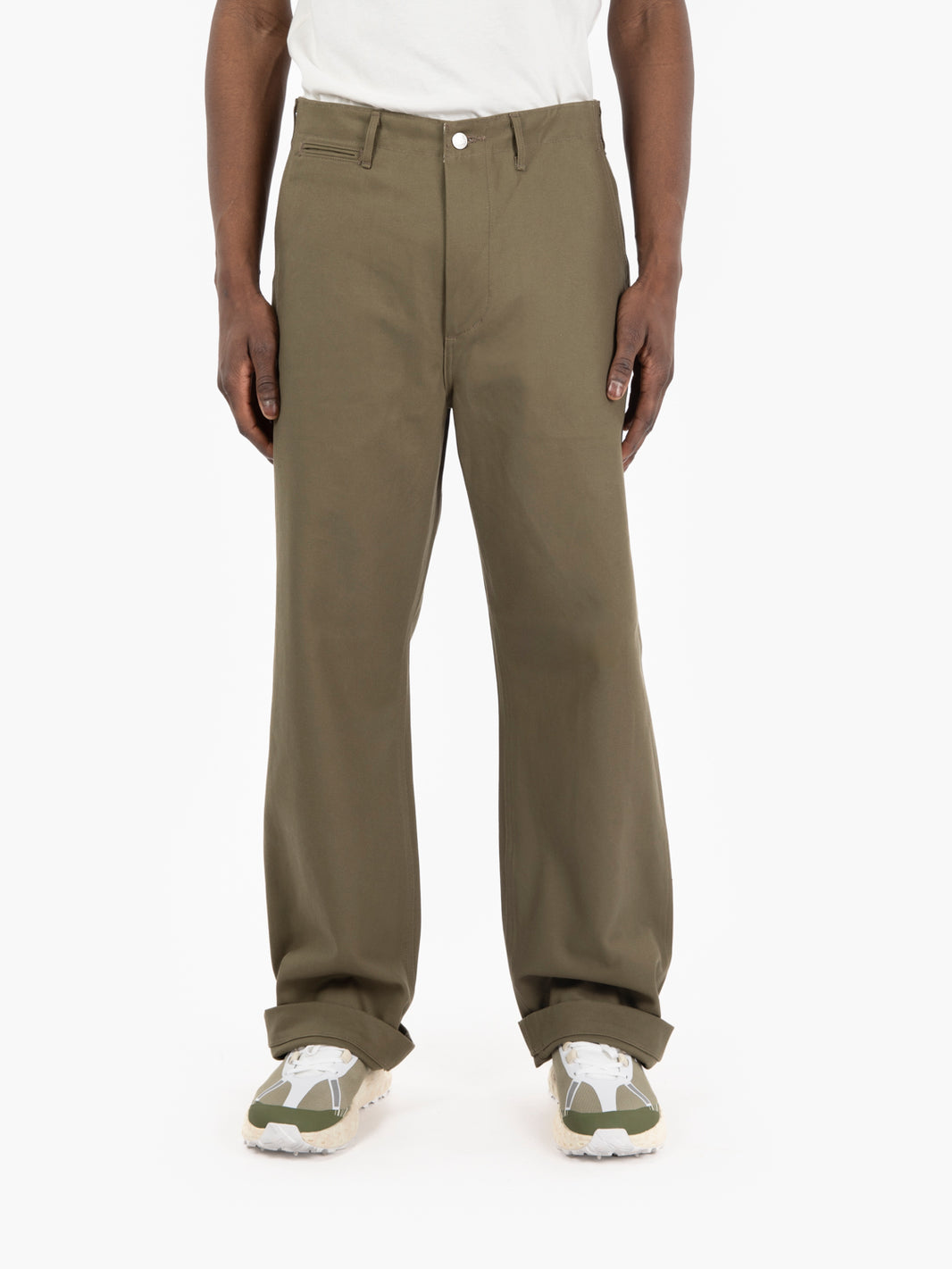 Pantaloni wide japan olive