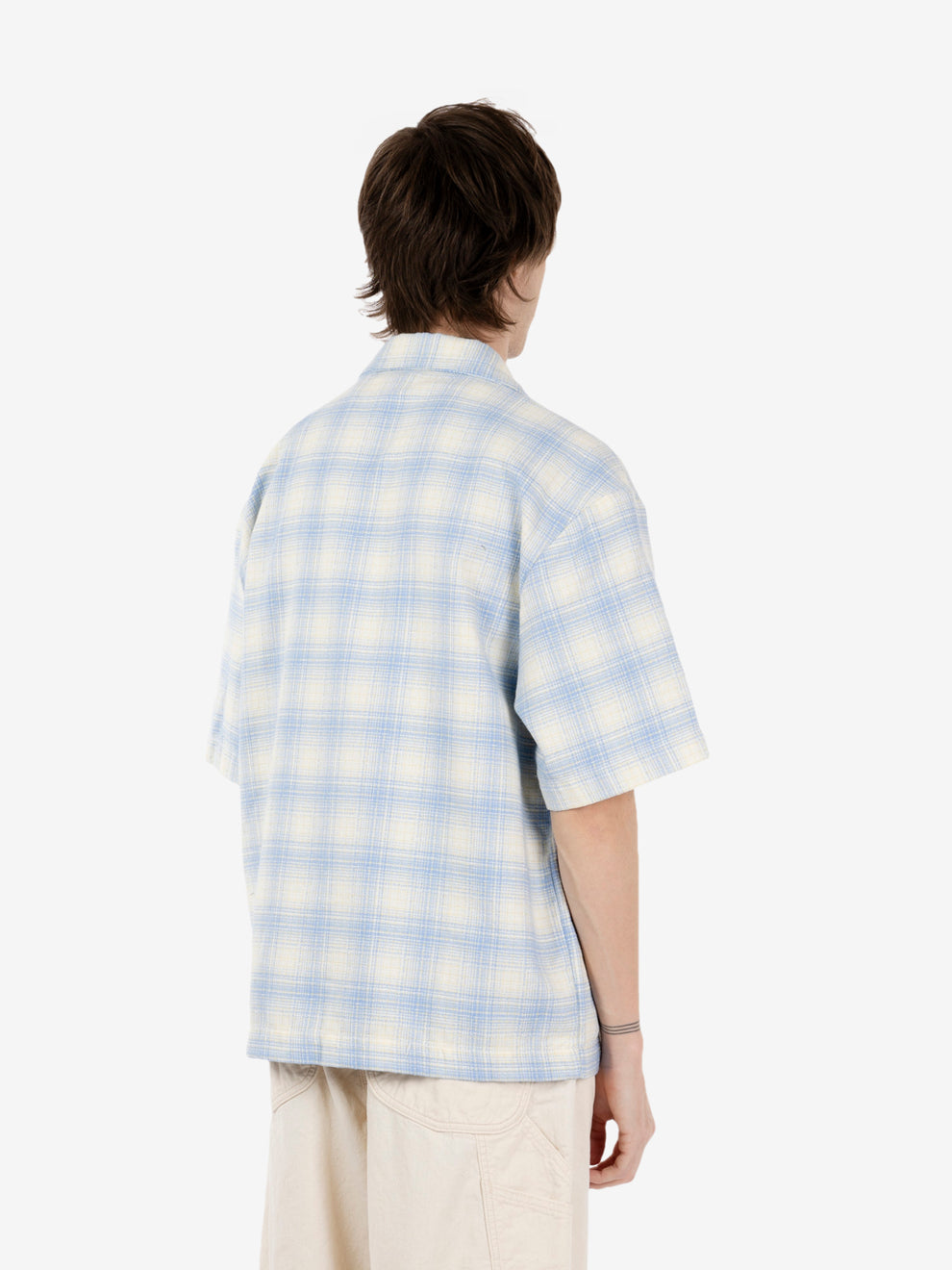 Saga Shirt SS light blue garment washed