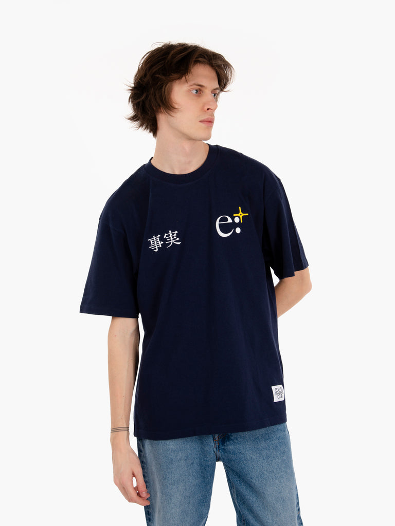 EDWIN - T-shirt grafica stampata maritime blue