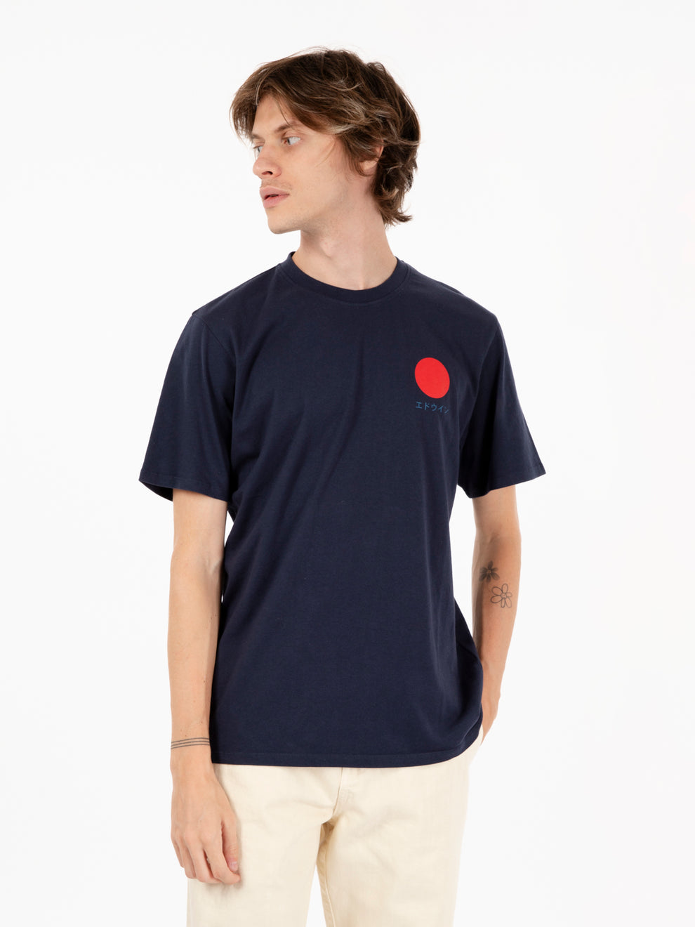 T-shirt Japanese sun navy
