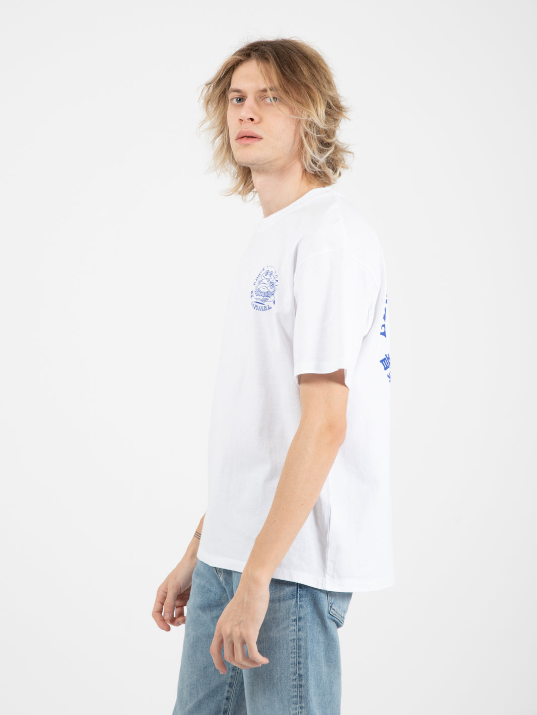 T-shirt music channel white