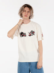 EDWIN - T-shirt Teide flash TS whisper white