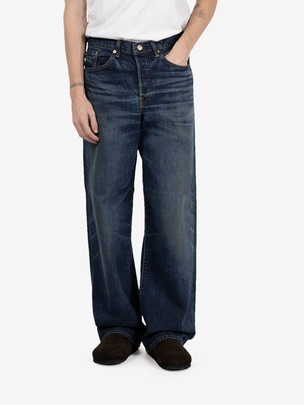 Wide pant Japan blu dark used