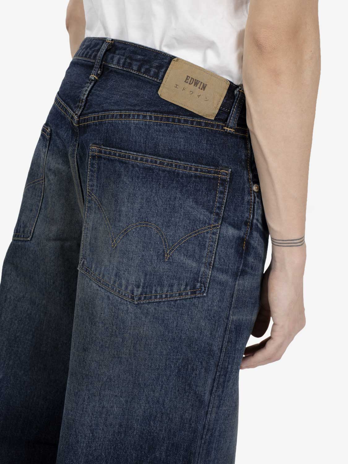 Wide pant Japan blu dark used